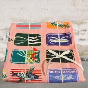 Anthropologie NWT Tins the Season Dish Towel